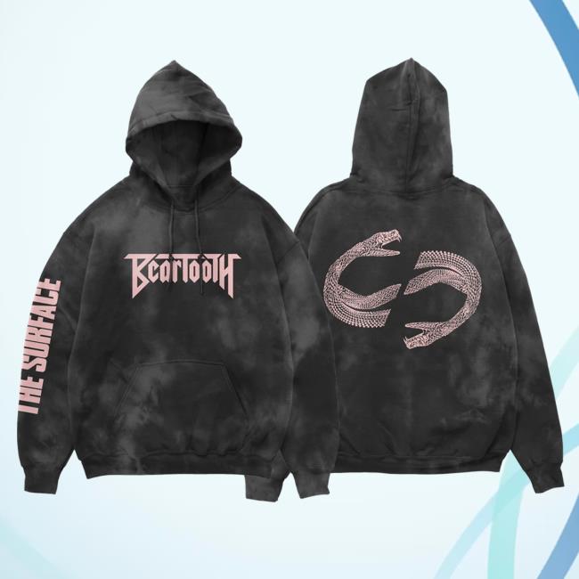 Official Beartooth Band Clothing Beartooth Clothing Beartooth The Snake Dye Hooded Sweatshirt Beartoothband