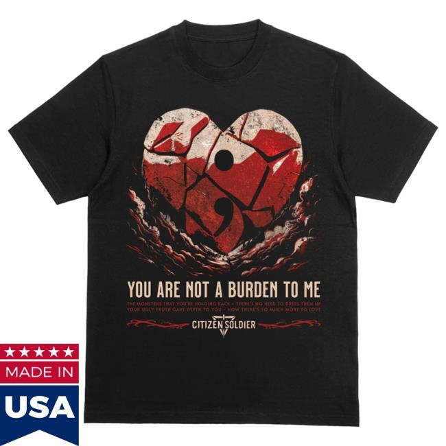 Official Citizen Soldier Merch Citizen Soldier Band "Burden" Limited Edition T-Shirt
