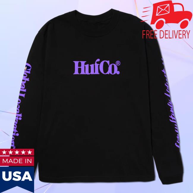 Huf Worldwide Store Shop Huf Co Crewneck Black Hufworldwide
