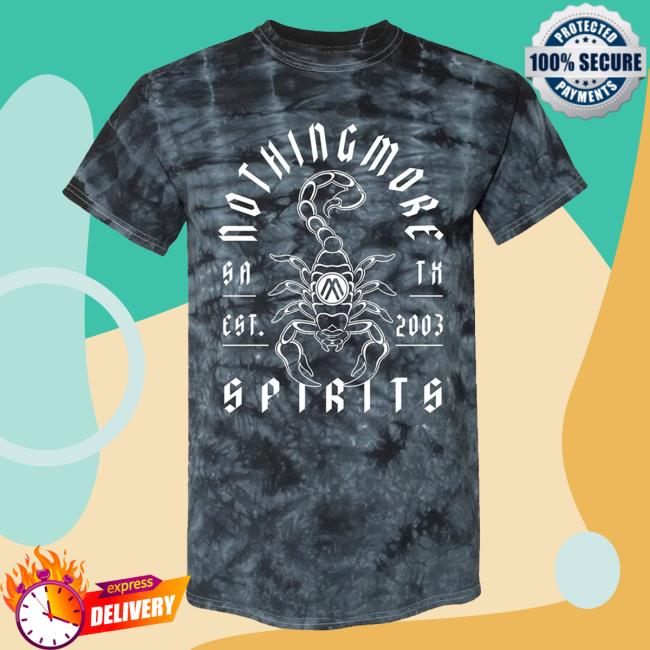 Official Nothing More Merch Store Spirits Tie Dye Scorpion New T Shirt