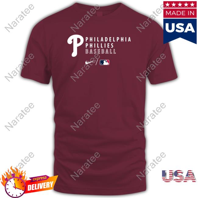 Philadelphia Phillies Baseball Collection Logo Stack Crewneck Sweatshirt