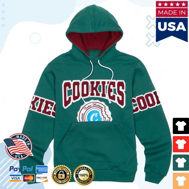 Official Cookies Merch Store Double Up Hood Forest Green