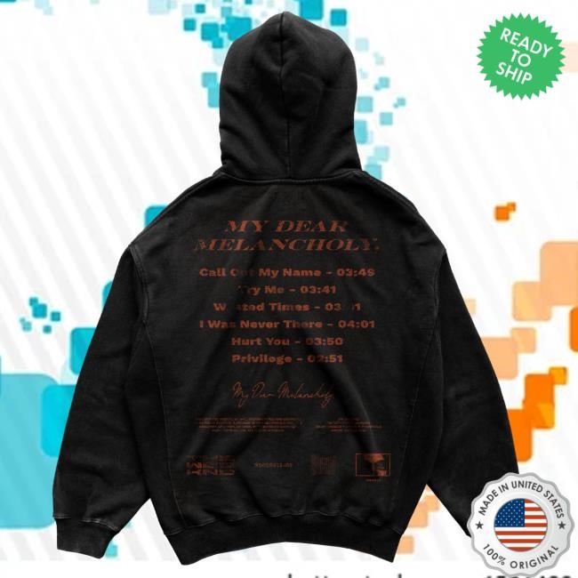 Official My Dear Melancholy Zip Hoodie From The XO Store Official My Dear Melancholy Zip Hoodie From The XO Store