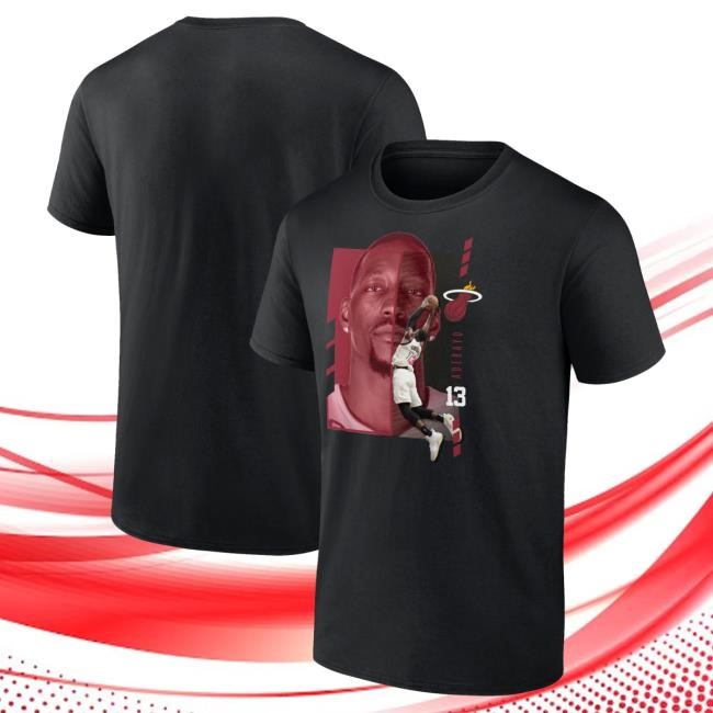 NBA Basketball Bam Adebayo Miami Heat Minimal Logo Shirt