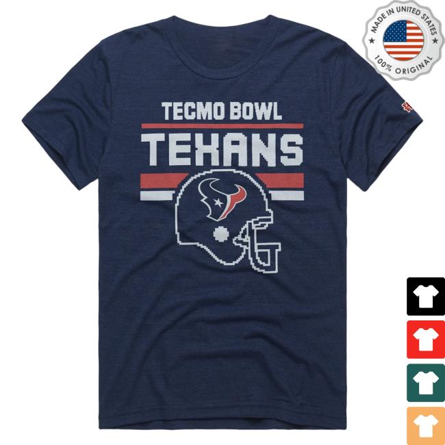 Homage Merch Tecmo Bowl Houston Texans Tshirt Apparel Clothing Store Shop
