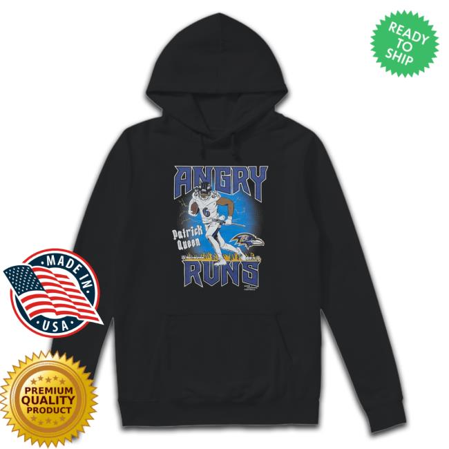 Angry Runs Ravens Patrick Queen Long Sleeve T Shirt Official Angry Runs Ravens Patrick Queen Shirts