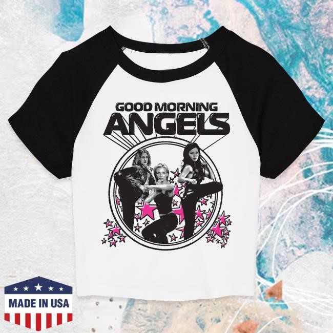 Official Super Yaki Good Morning, Angels - Raglan Baby New Shirt SuperYaki