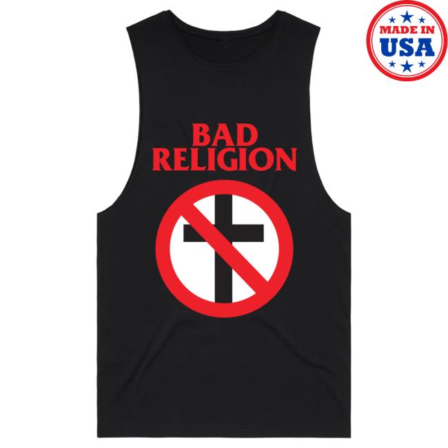 Official Kings Road Merch Store Bad Religion Crossbuster Tank (Black) Shirt 2024 BadReligion Kings Road Shop