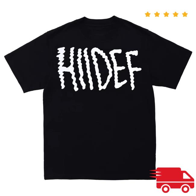 Hiidef Black Electric Logo Long Sleeve Tee