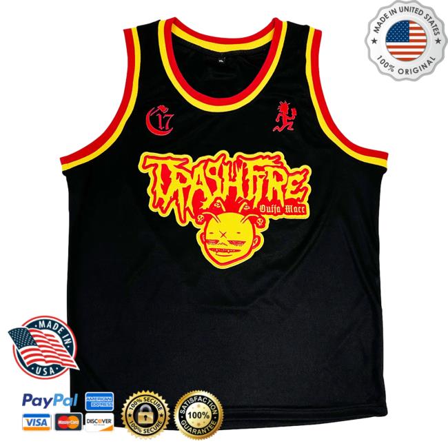 Official Chapter 17 Records Ouija Macc Merch Shop Ouija Macc Basketball Jersey - Trashfire Tees