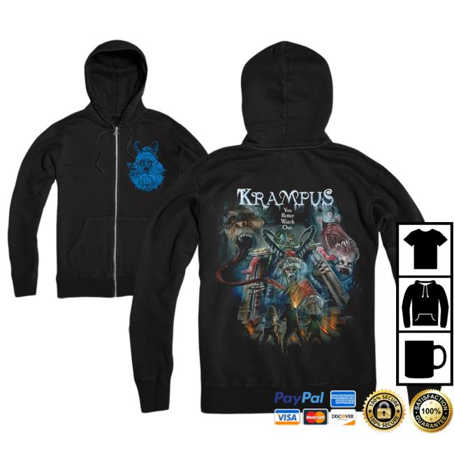 Official Cavity Colors Krampus: To All A Good Night - Zip Up Sweaters