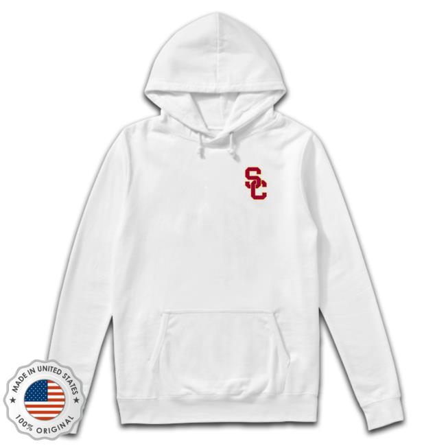 Official USC Trojans Men’s Vineyard Vines White In LA Helmet Whale Shirt 2022