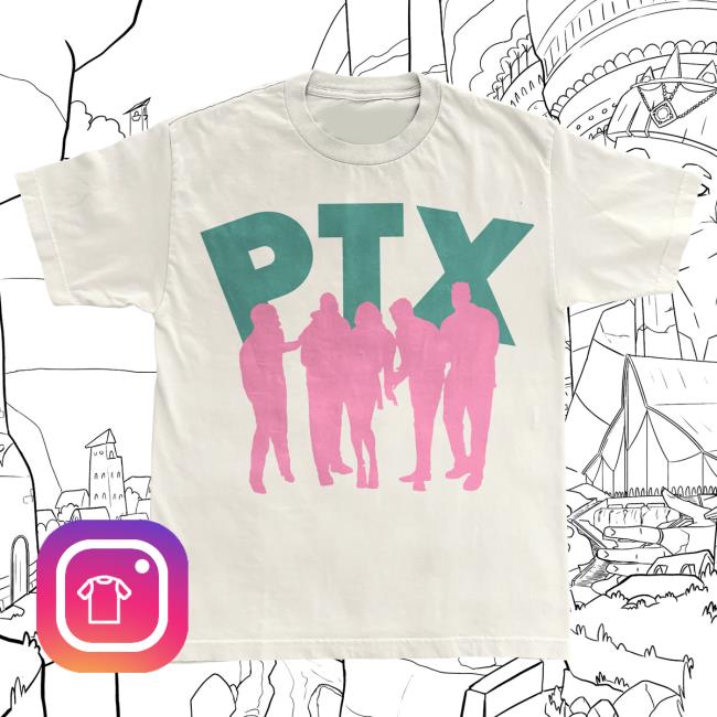 Ptx Official Pentatonix Merch Store Ptxofficial Silhouette Vintage White Popover Shirt Pentatonix Apparel