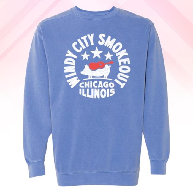 Windy City Smokeout Blue Crewneck Sweatshirt