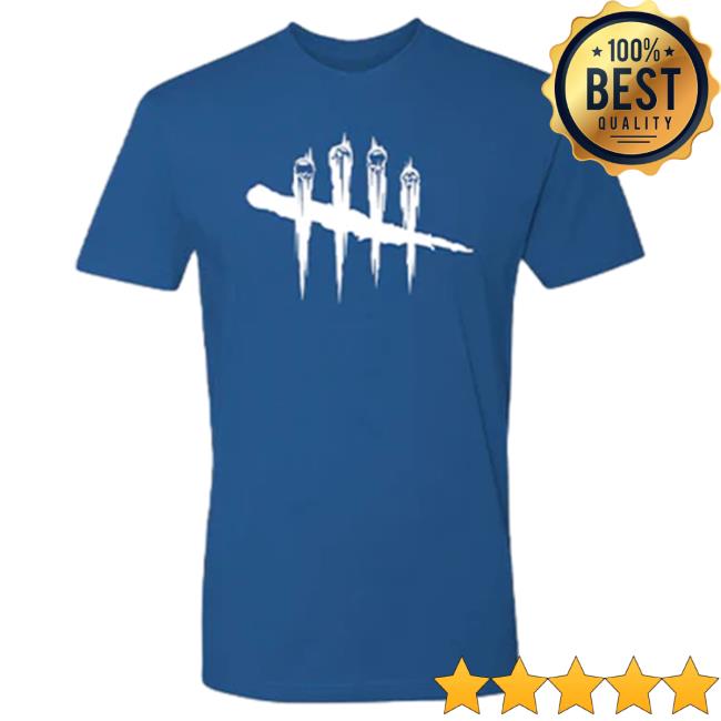 Official Dead By Daylight Merch Store Dead By Daylight Slashes Unisex Crew Top Shirt (Royal Blue) Deadbydaylight Shop