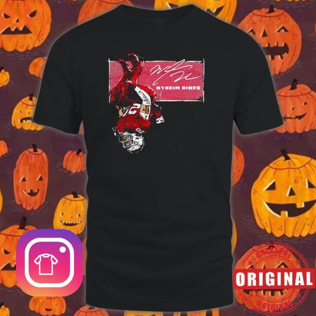 Official Nyheim Hines Buffalo Bills Backflip signature Shirts