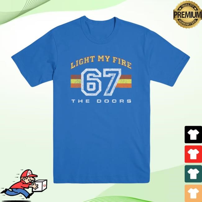 Light My Fire '67 Retro Short Sleeve Shirt - The Doors Official Online Store