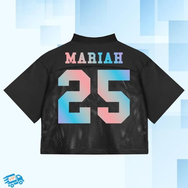 Mariah Carey Official Merch Crop Football Jersey Tee