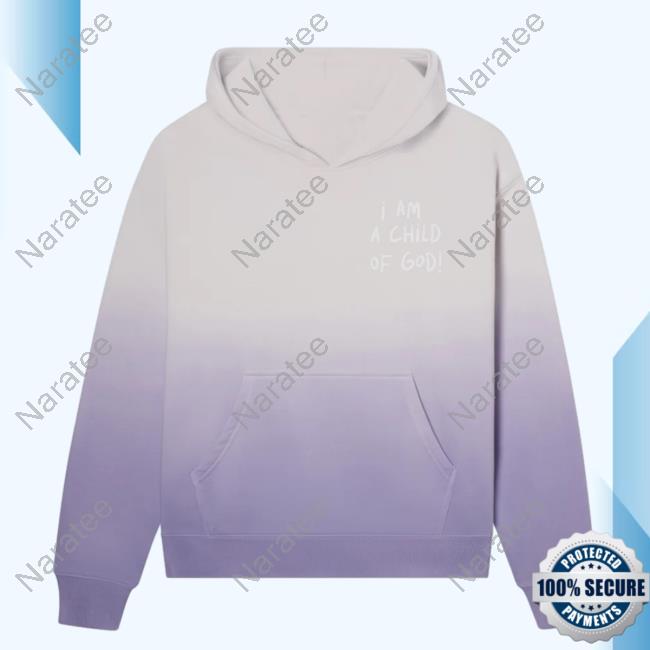 Official Elevated Faith Clothing I Am A Child Of God Purple Unisex Hooded Sweatshirt Elevatedfaith