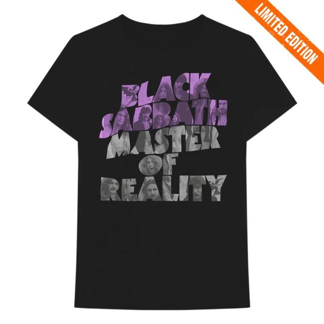 Black Sadbath Master Of Reality Photo Collage New Shirt