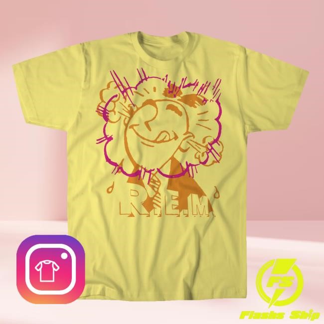 Official R.E.M. Merch Store Poe New T-Shirt (Yellow)
