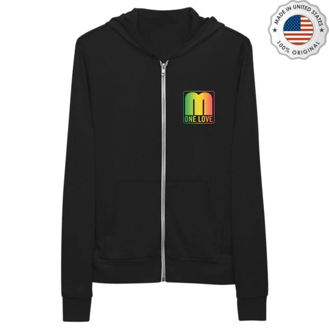 Official Bob Marley Store Shop Bob Marley One Love M Zip Hoody