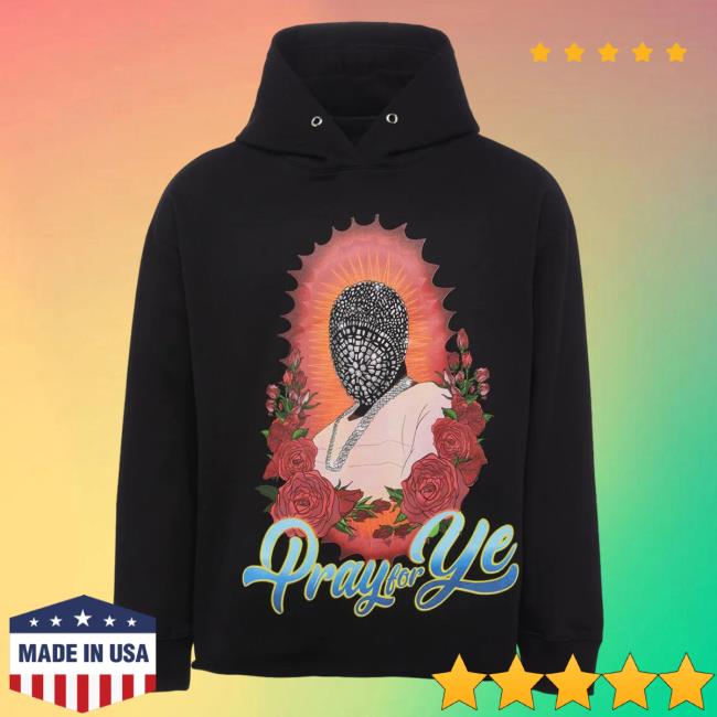 Official Fresh Society Homme + Femme "Pray For Ye" Black Hooded Sweatshirt