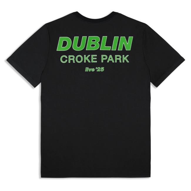 Official Oasis Tour Merch Live '25 Dublin Tees Black