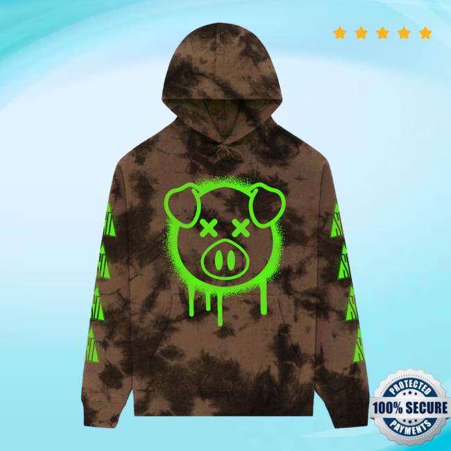 Shane Dawson Merch Spray Paint Pig Dye Hoodie