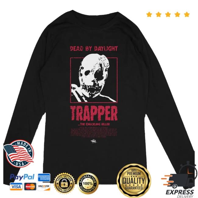 Official Dead By Daylight Merch Store Dead By Daylight Vintage Movie Trapper LS Tee