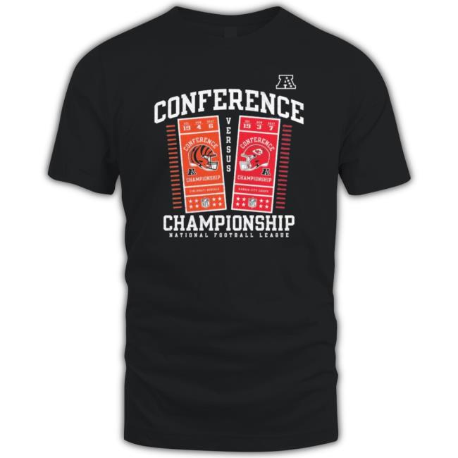 Cincinnati Bengals Vs. Kansas City Chiefs 2022 Afc Championship Ticket Exchange T-Shirt