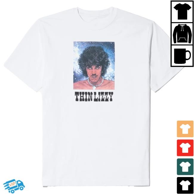 Collector Artwork Print Portrait Tee From Noah NYC x Thin Lizzy