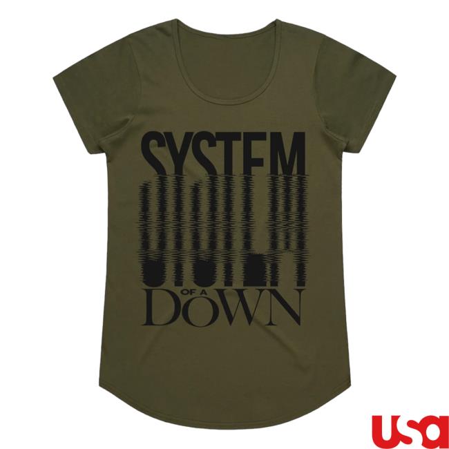 Official System Of A Down Clothing Merch Store Shop System Of A Down System Ripple Ladies Shirts SystemOfADown