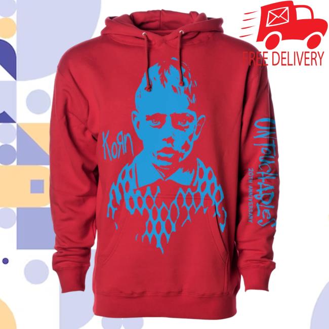 Official Korn Clothing Store Shop Merch Korn Untouchables 20Th Anniversary Hooded Sweatshirt