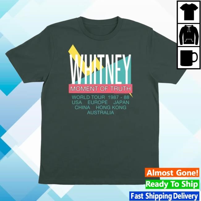 Official Whitney Houston Clothing Store Shop Whitney Houston Moment of Truth World Tour New Shirt