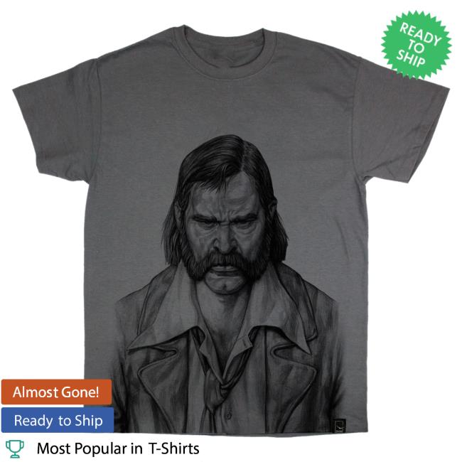 Official Disco Elysium Merch Store Disco Elysium Harry - Face Yourself Charcoal T-Shirts Discoelysium Shop