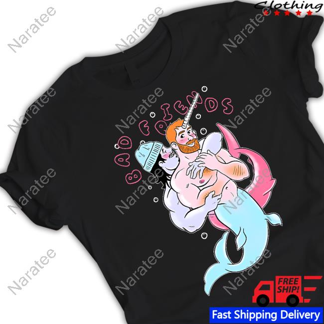 Bad Friends Merch Mermen Long Sleeved T Shirt