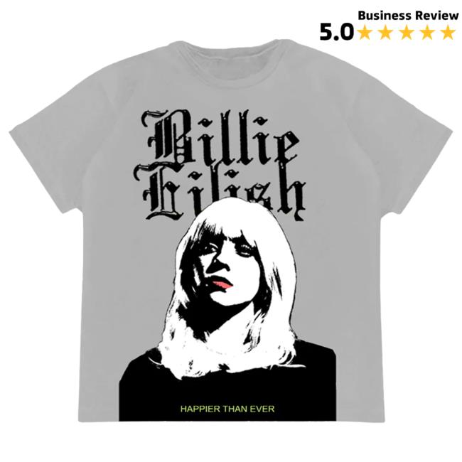 Official Interscope Records Billie Eilish Merch Store Look Away Grey Tshirt Billie Eilish Apparel Clothing Shop