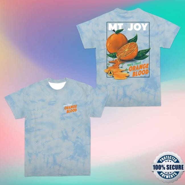 Official Mt Joy Merch Store Mt. Joy Orange Blood Tie Dye Shirts Mt Joy Apparel Clothing Shop MtJoy