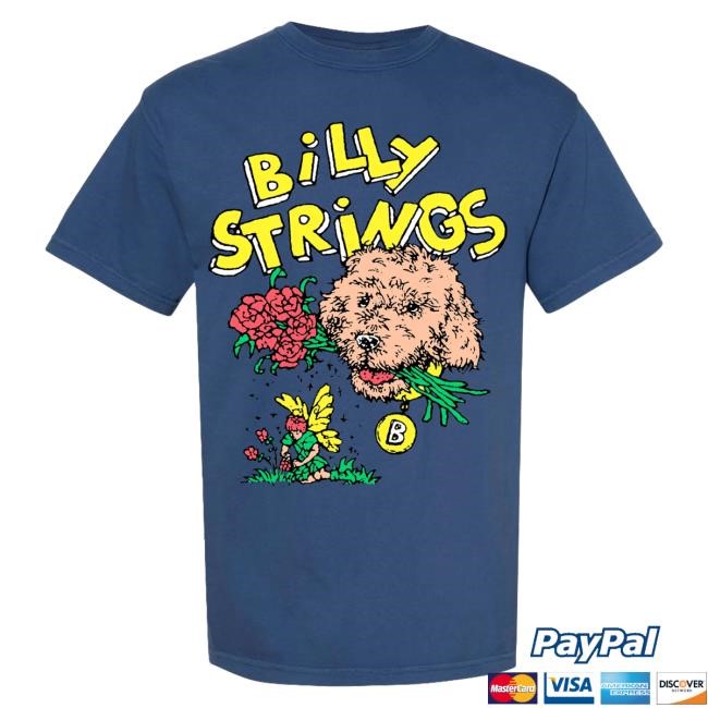 Billy Strings Merch Store Bear Tshirt with Dates (Strange Vitamins)