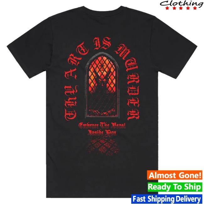 Official Merch Warfare Thy Art Is Murder Embrace The Beast // Shirts (Black)