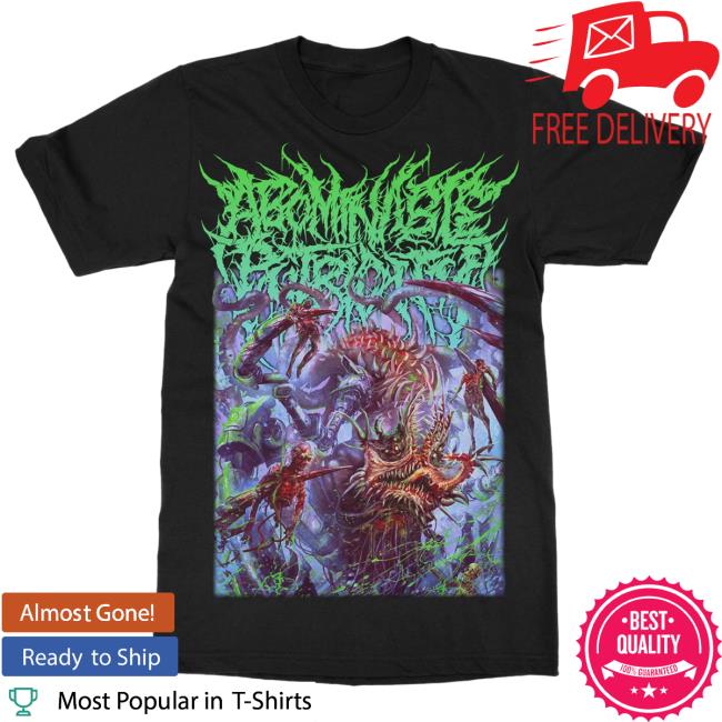 Official Indie Merch Store Shop Abominable Putridity "Grotesque Cybernetic Optimization" Attractive Shirt Indiemerchstore