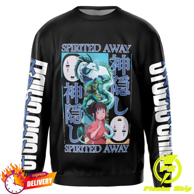 Official Anime Ape Clothing Spirited Away Studio Ghiblii Streetwear AOP Crewneck 3D All Over Print Animeape