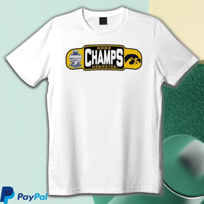 2022 Music City Bowl Champs Hawkeyes Hooded Sweatshirt