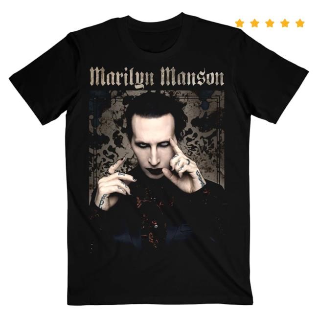 Official Marilyn Manson Merch Store Shop Pointing Black Popover Shirt MarilynManson