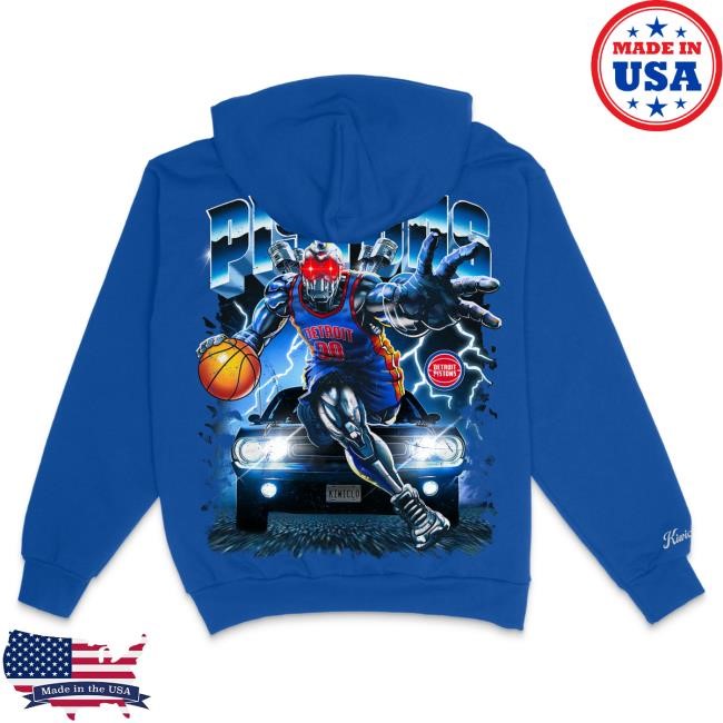 Official Kiwiclo Merch Store Pistons Horsepower Hooded Sweatshirt Black