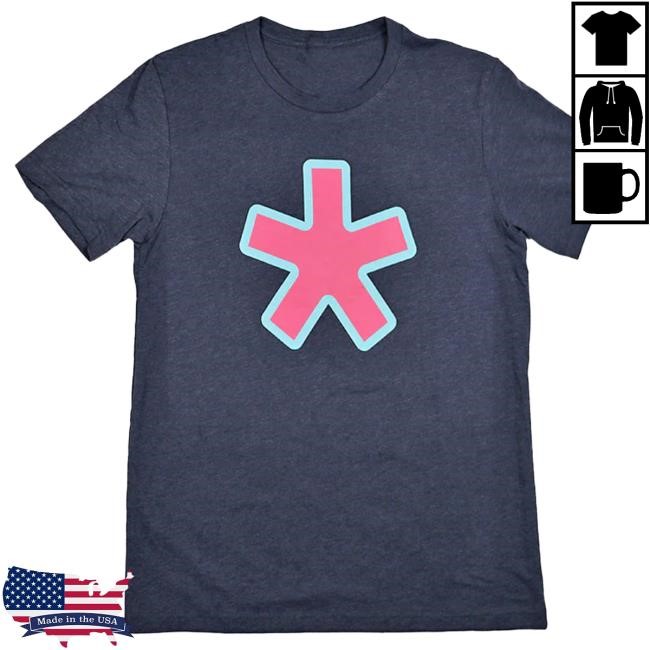Official To The Stars Clothing Shop Store Asterisk Bold Outline Attractive Shirt Navy Heather