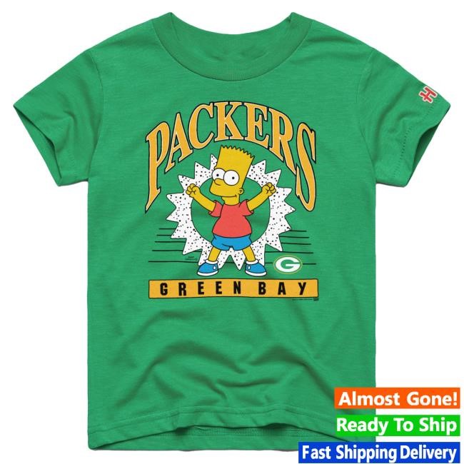 Official Green Bay Packers Homage x The Simpsons Unisex Shirts - Green
