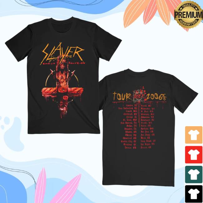 Official Slayer Clothing Store Shop Merch Christ Illusion Tour New Shirt