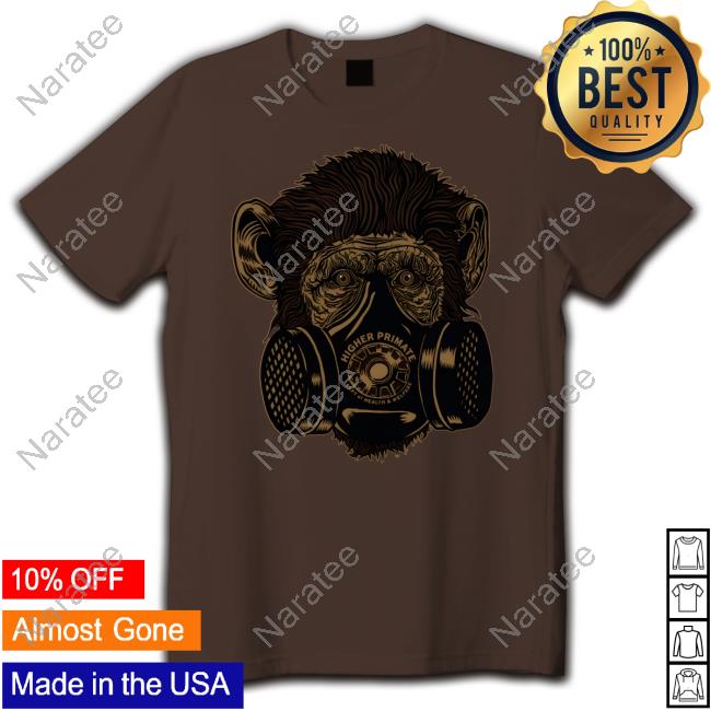 Joe Rogan Gas Mask Chimp Espresso Sweatshirt